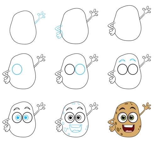 Desenhos de Batatinha fofa