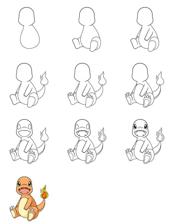 Desenhos de Bebê Charizard