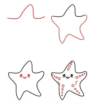 Desenhos de Bebê estrela-do-mar