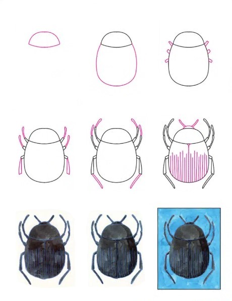 Desenhos de Besouro Preto