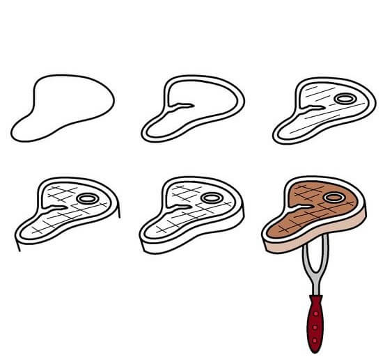 Desenhos de Bife básico