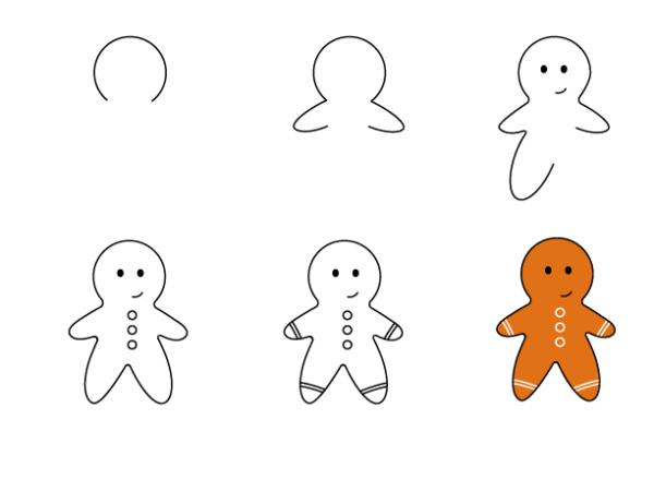 Desenhos de Biscoito em formato de urso