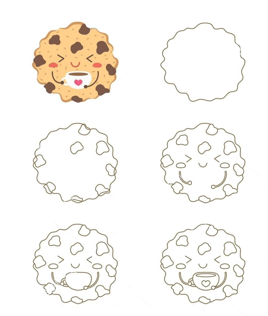 Desenhos de Biscoito fofo