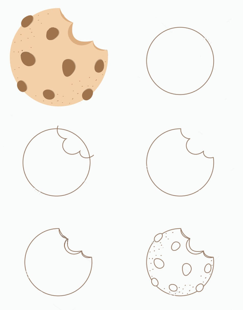 Desenhos de Biscoito simples