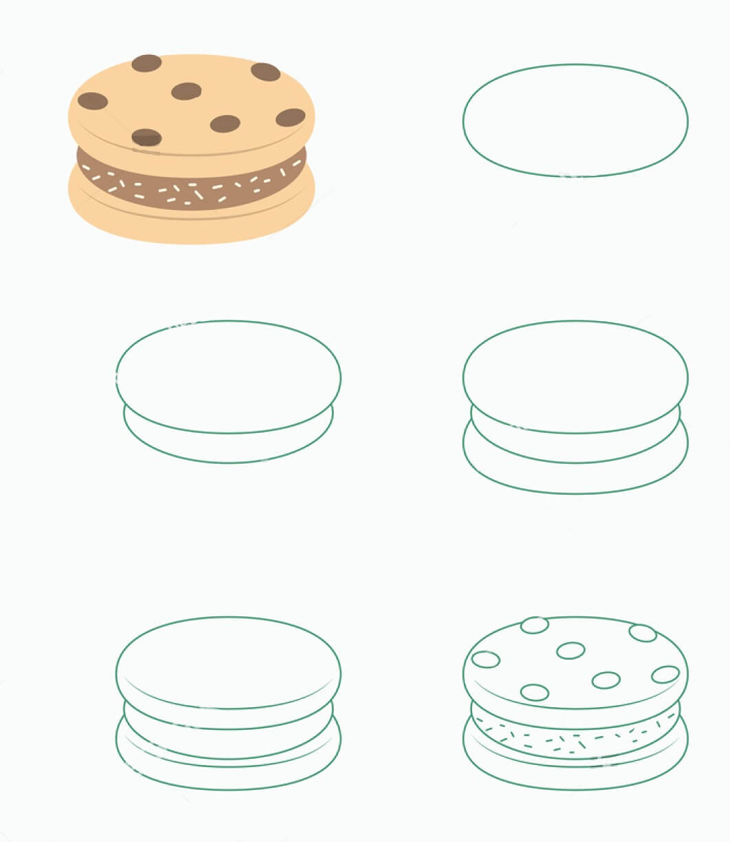 Desenhos de Biscoitos imprimíveis