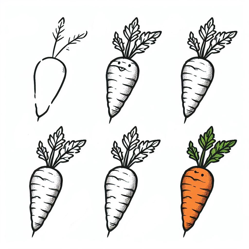 Desenhos de Cenoura Grande