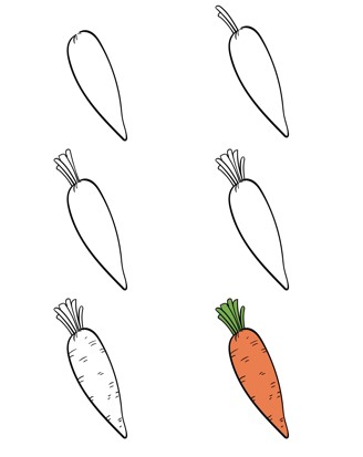 Desenhos de Cenoura normal