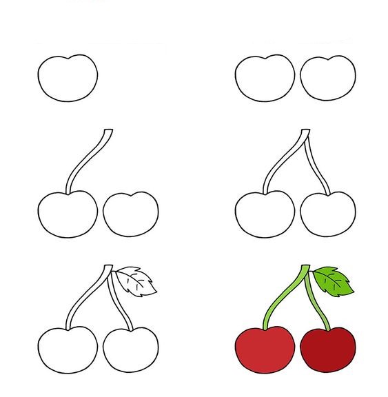 Desenhos de Cereja básica