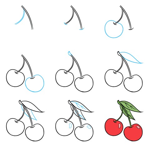 Desenhos de Cerejas