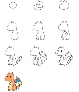 Desenhos de Charizard fofo