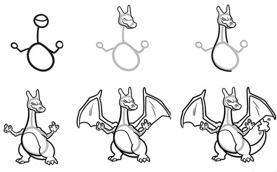 Desenhos de Charizard simples