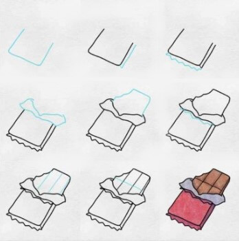 Desenhos de Chocolate simples