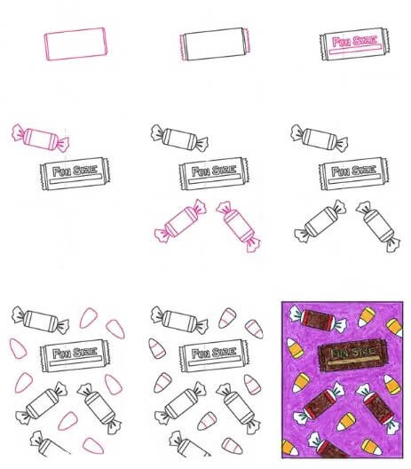 Desenhos de Coleção de doces
