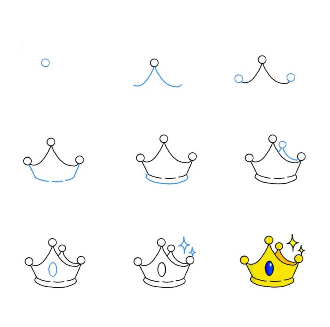 Desenhos de Coroa brilhante