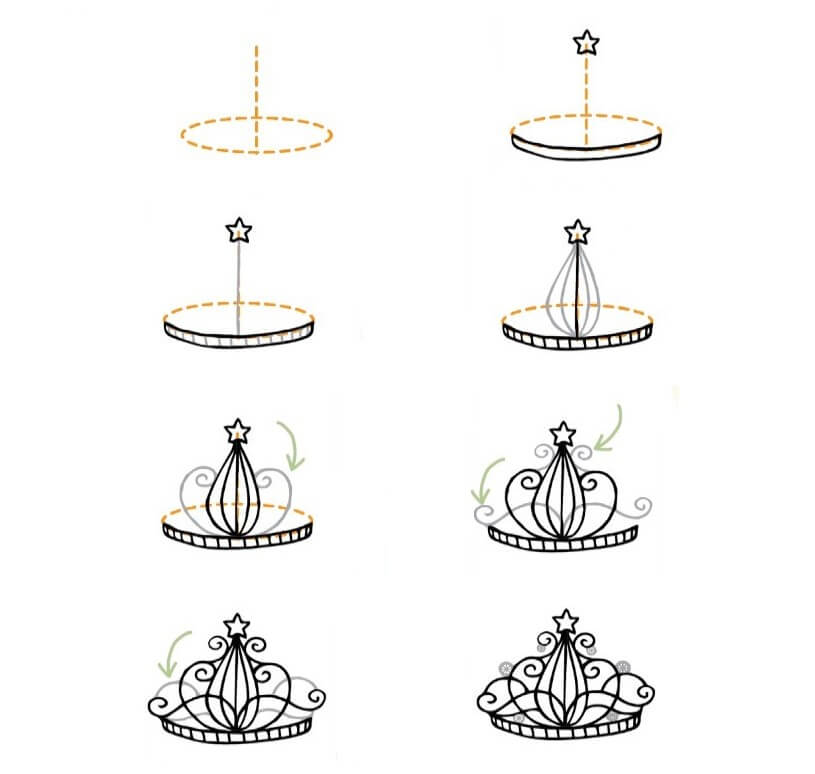 Desenhos de Coroa fácil grátis