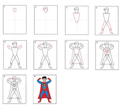 Desenhos de Desenho simples do superman