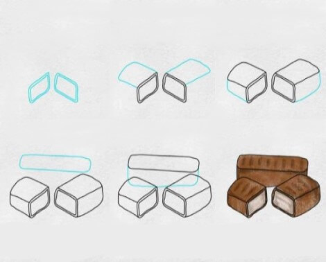 Desenhos de Doce de Bar