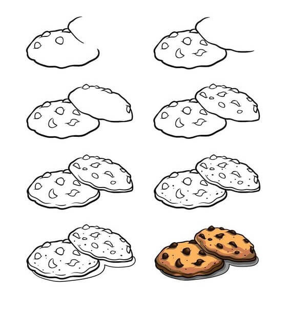Desenhos de Dois biscoitos