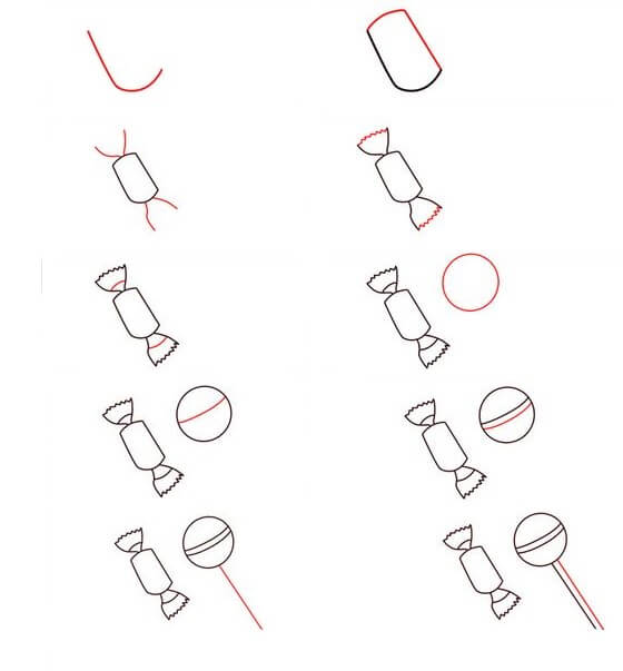 Desenhos de Dois doces