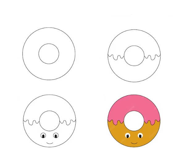 Desenhos de Donut adorável