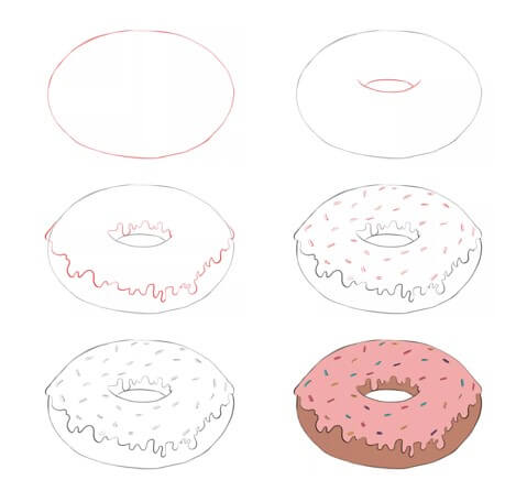 Desenhos de Donut delicioso