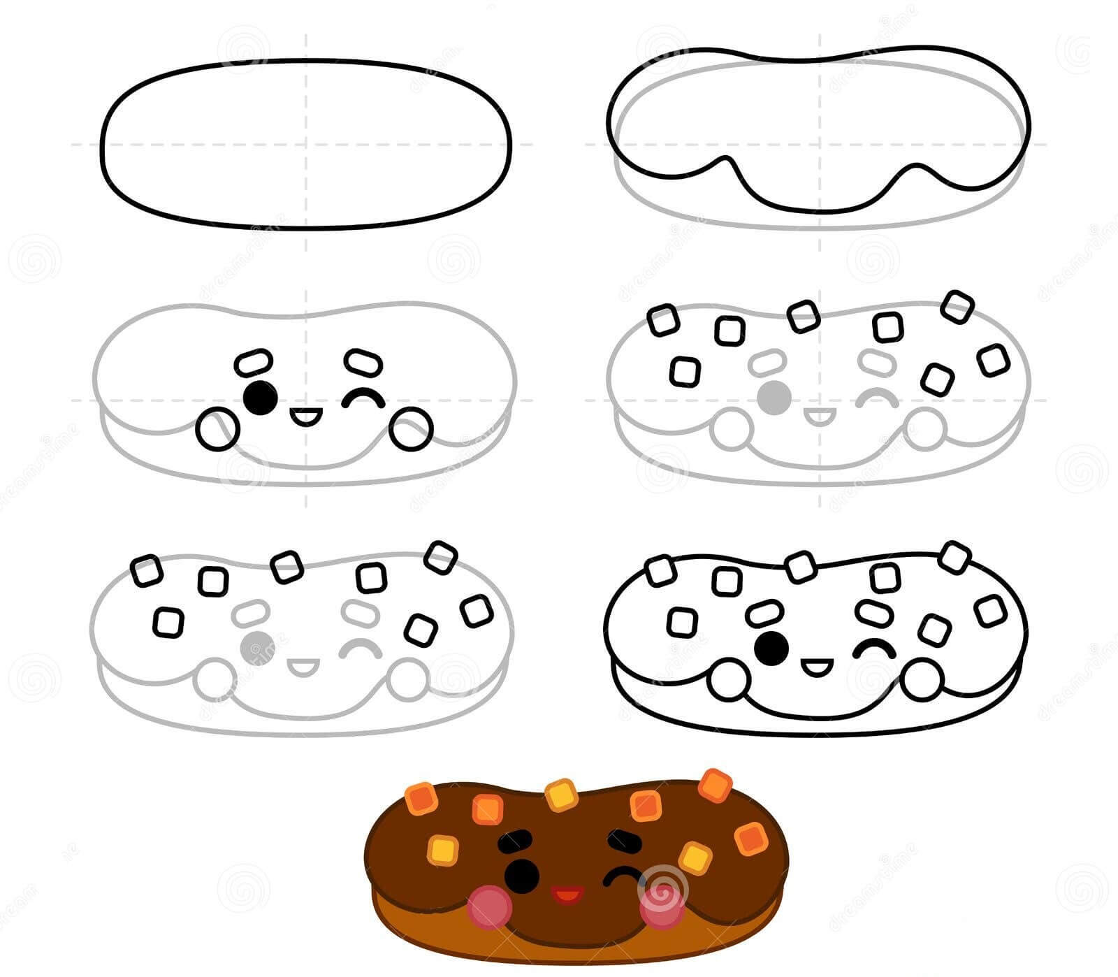 Desenhos de Donut fofo