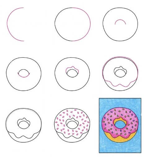 Desenhos de Donut imprimível