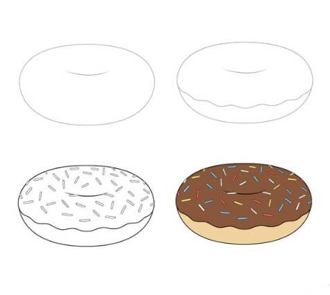 Desenhos de Donut muito fácil