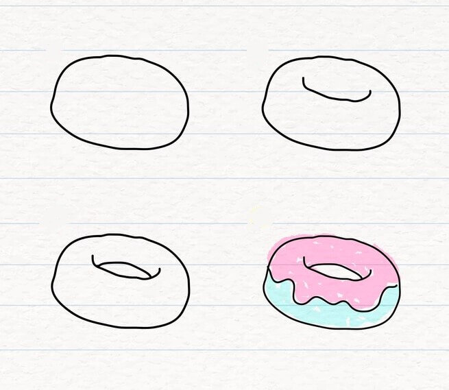Desenhos de Donut para crianças
