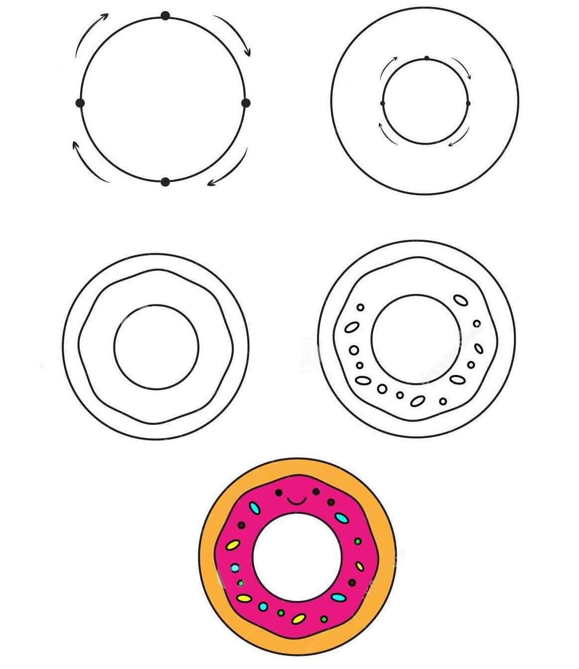 Desenhos de Donut simples