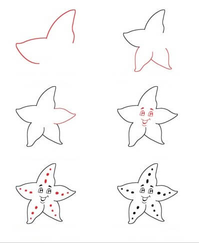 Desenhos de Estrela-do-mar interessante