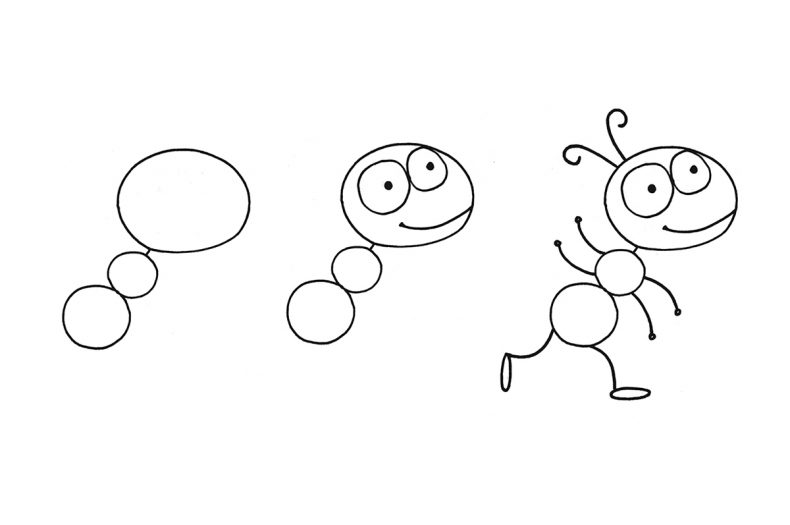 Desenhos de Formiga correndo