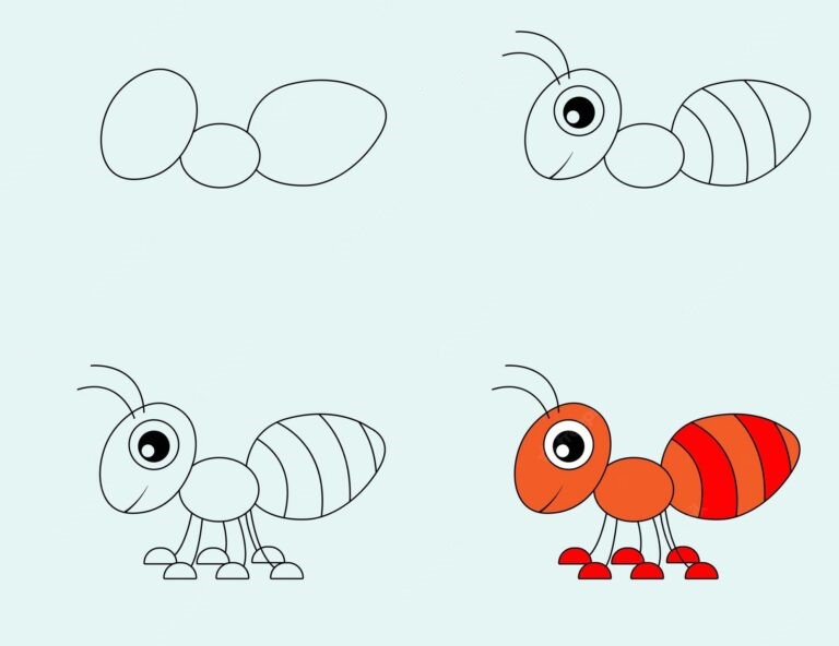 Desenhos de Formiga fofa