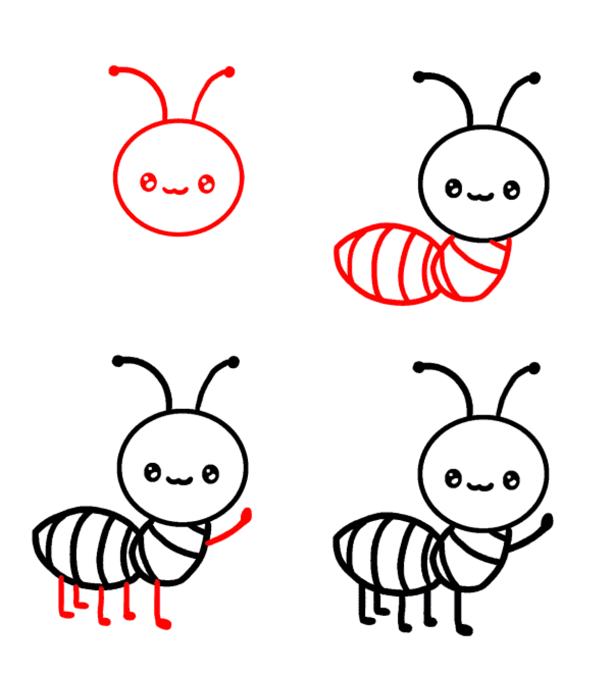 Desenhos de Formiga que acena