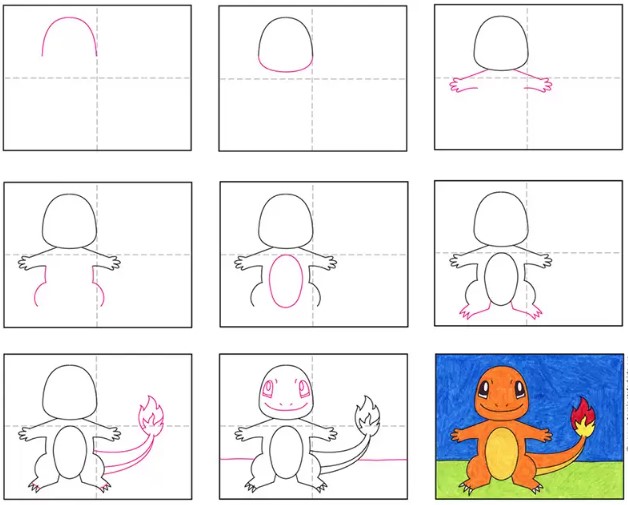 Desenhos de Foto do Charizard