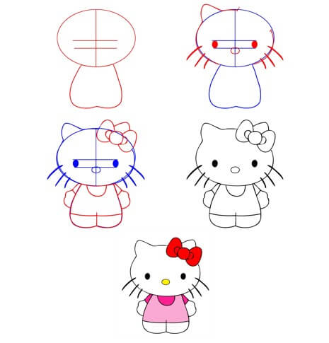 Desenhos de Hello Kitty kawaii