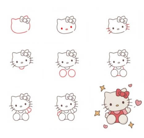 Desenhos de Hello Kitty para imprimir