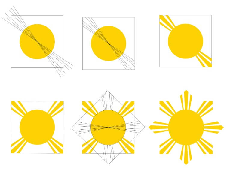Desenhos de Ícone do Sol