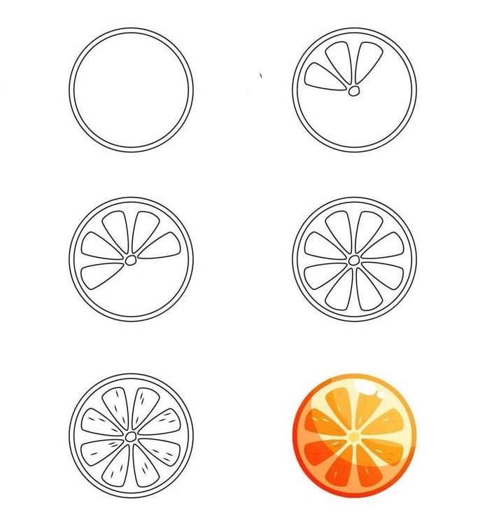 Desenhos de Ícone laranja