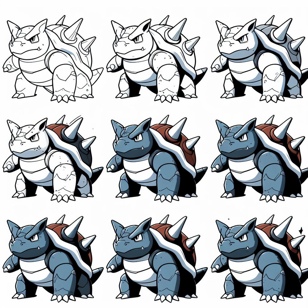 Desenhos de Ideia Blastoise 1