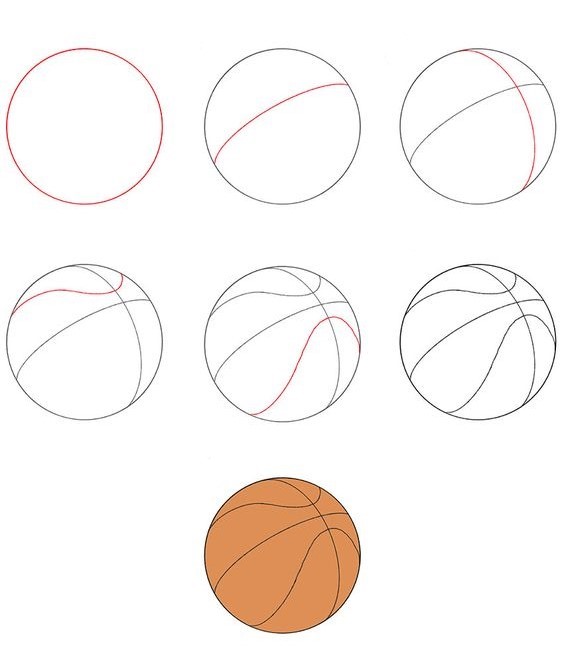 Desenhos de Imagem de basquete