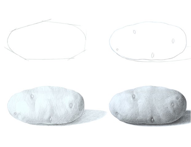 Desenhos de Imagem de batata