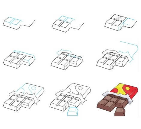 Desenhos de Imagem de chocolate