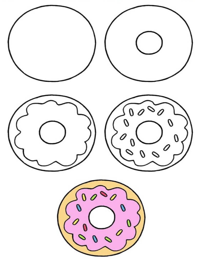 Desenhos de Imagem de donut