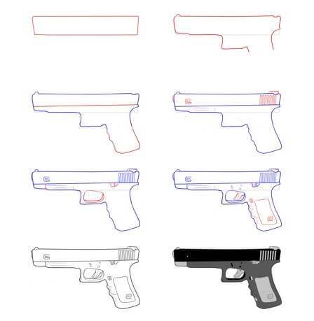 Desenhos de Imagem de pistola