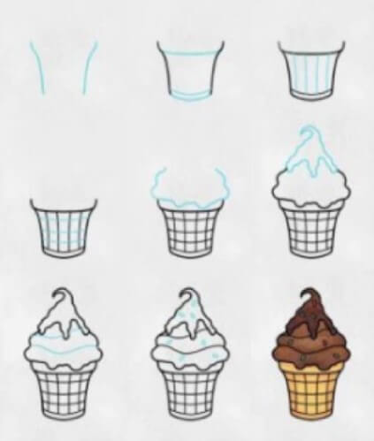Desenhos de Imagem de sorvete