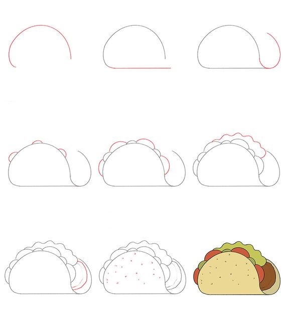 Desenhos de Imagem de tacos