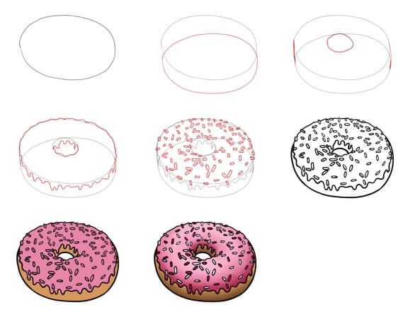 Desenhos de Imagem gratuita de donut