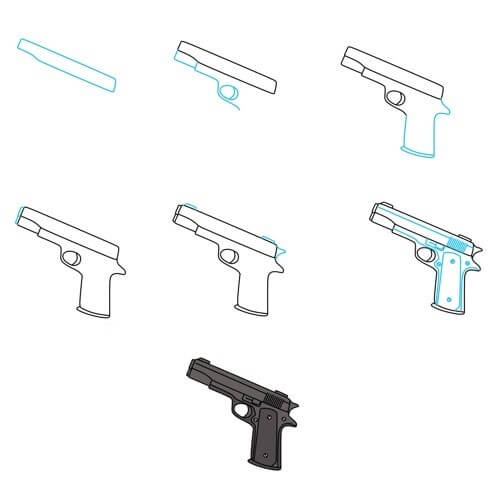 Desenhos de Imagem gratuita de pistola