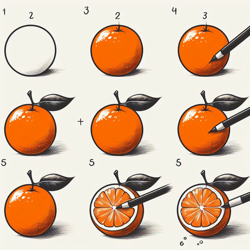 Desenhos de Laranja
